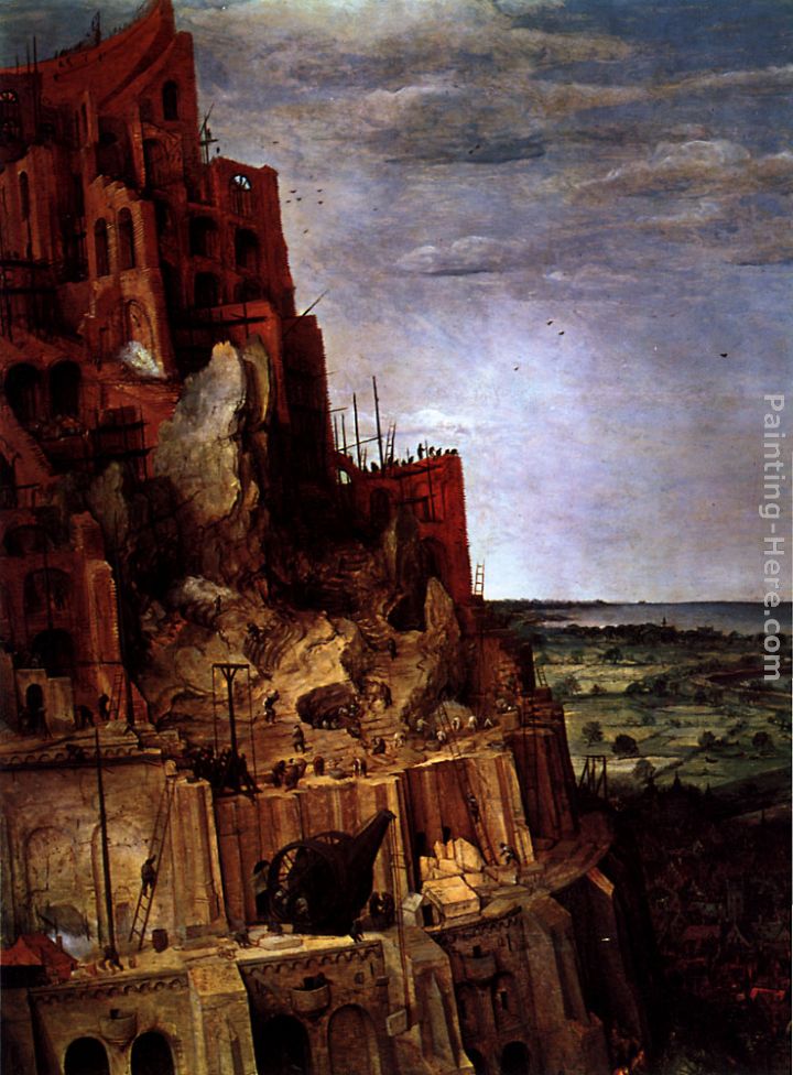 The Tower of Babel [detail] painting - Pieter the Elder Bruegel The Tower of Babel [detail] art painting